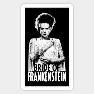 Bride of Frankenstein-vintage distressed Sticker